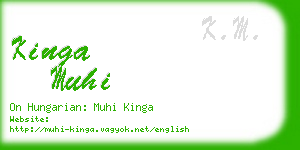 kinga muhi business card